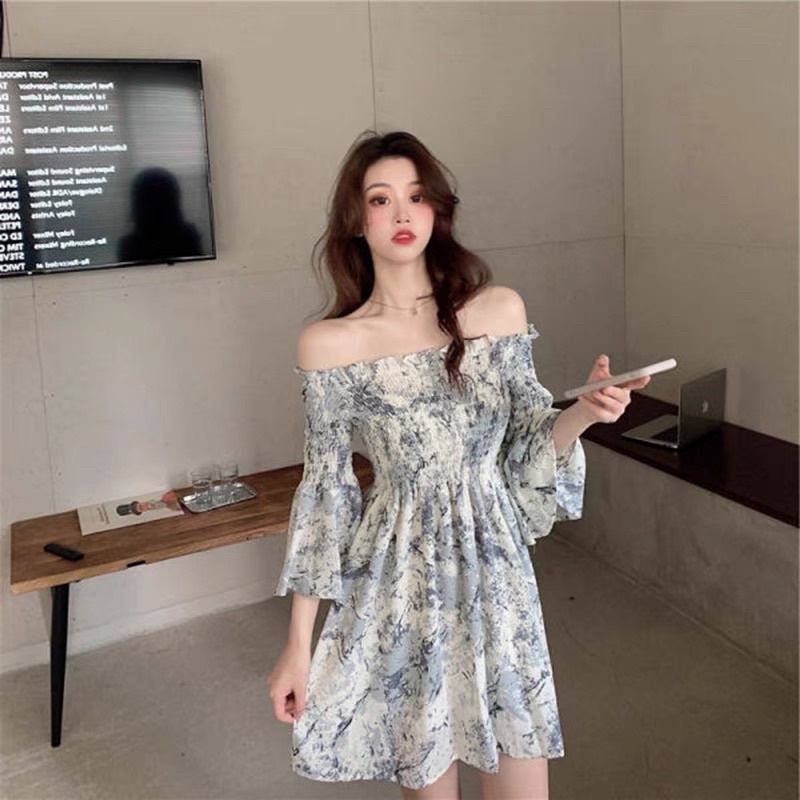 Sabrina dress import korea baju korea