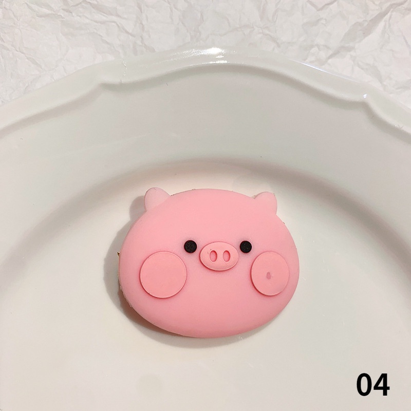 Kawaii Pink Pig Hair Clip Heart Decoration Student Cute Pink Hair Card Soft Sister Clip Headdress Girl Sweet Heart Jewelry