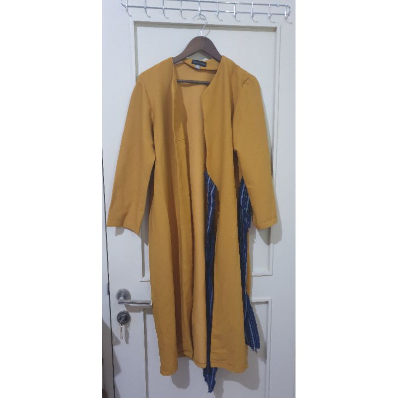 Oemah Etnik Long Outer Mustard