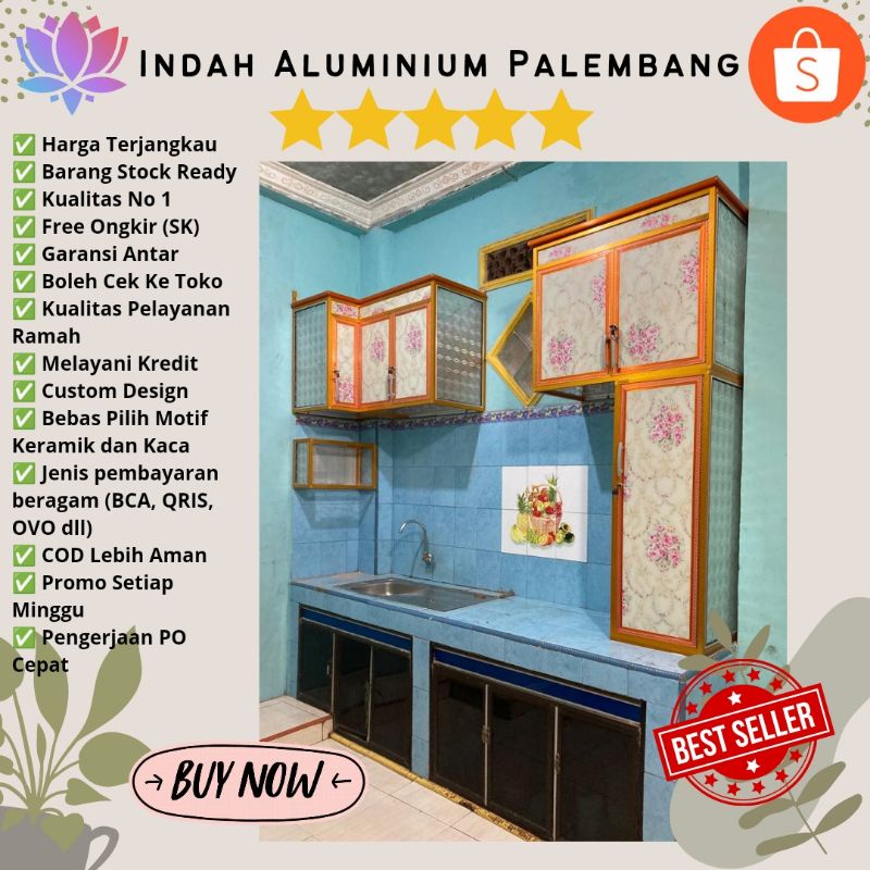 KITCHEN SET DAPUR ALUMINIUM SERBAGUNA PALEMBANG