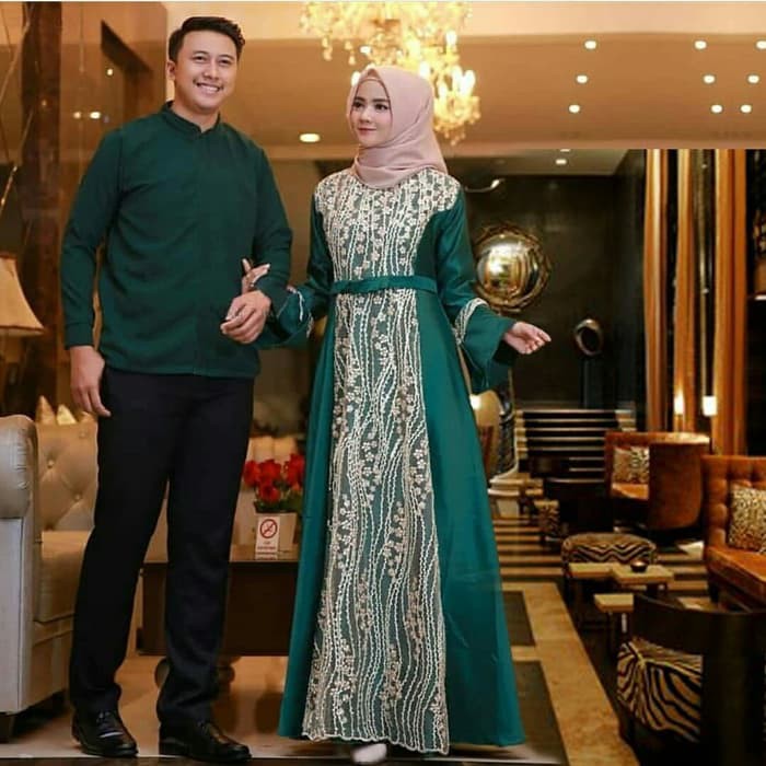 Pakaian couple  Couple Fairuz Mewah Hijau