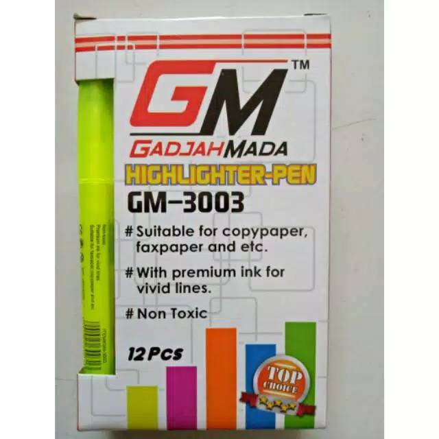 

Highlighter Pen GM-3003 (12pc)