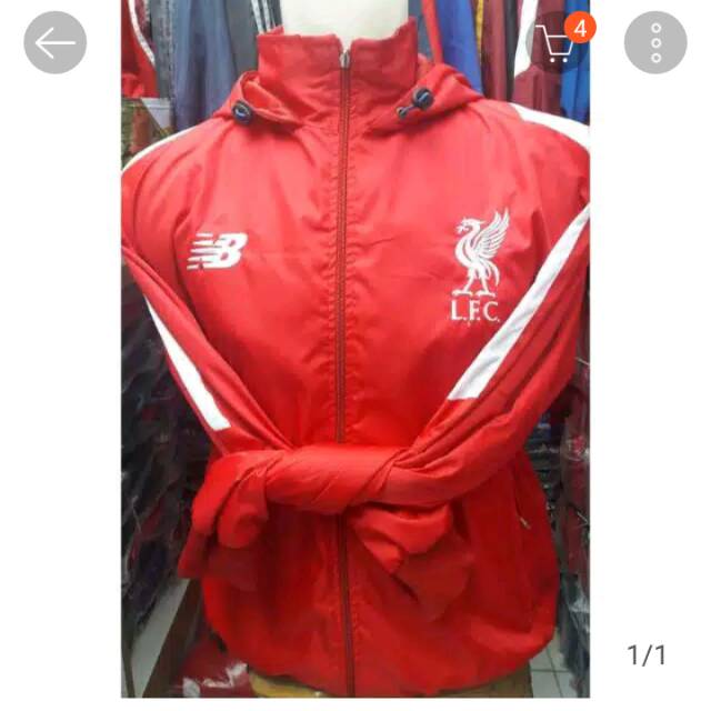 Jaket bola liverpool 2017-2018 parasut bolak balik