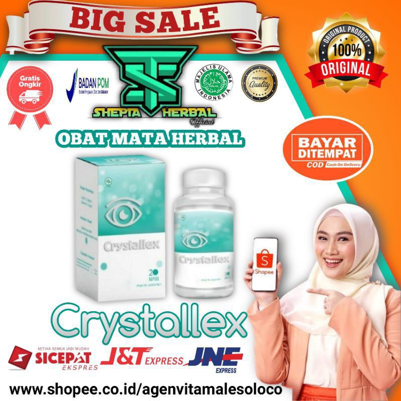 CRYSTALLEX obat mata asli minus katarak rabun original