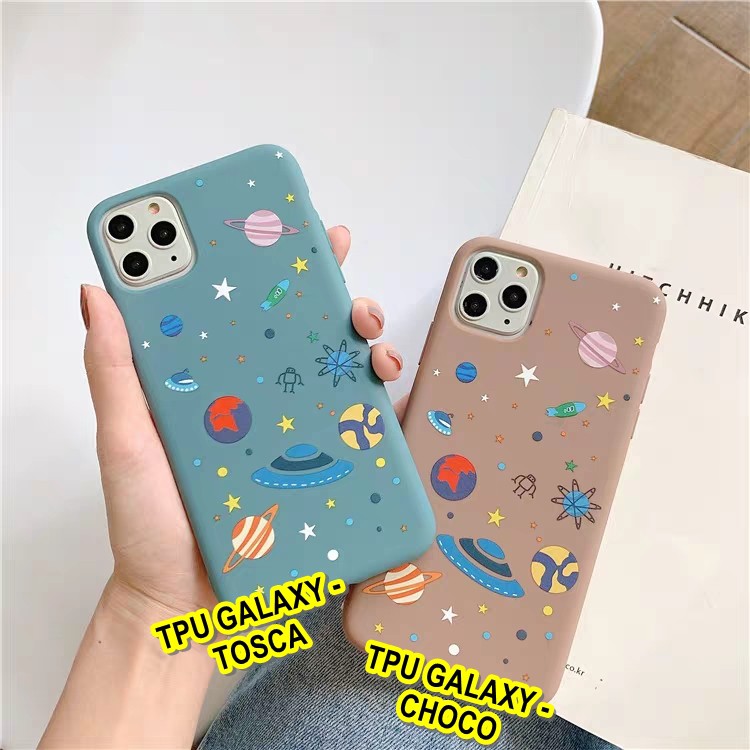 Galaxy Pastel Case Iphone 11 Pro Max Oppo A7 A5 A9 A5s A12 Realme C2 Vivo Y91 Y95 Y12 Shopee Indonesia