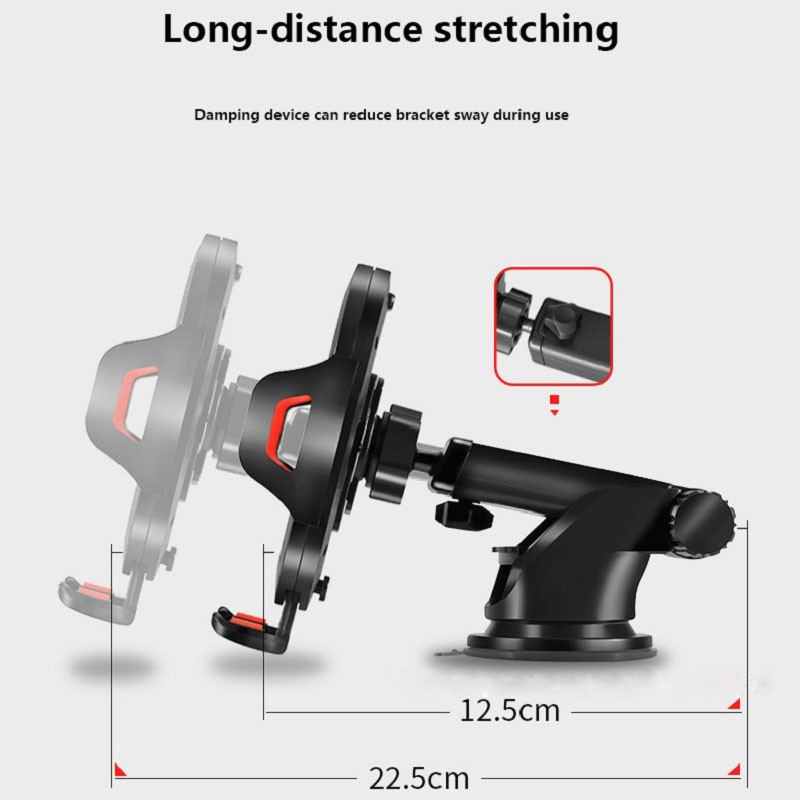 In-car Dashboard Rear View Spion Mobil Dudukan Mobil GPS Phone Holder Handphone Stand Dengan Silicon Sucker | Diputar 360derajat | Grip Kuat | Awet | Satu Handle