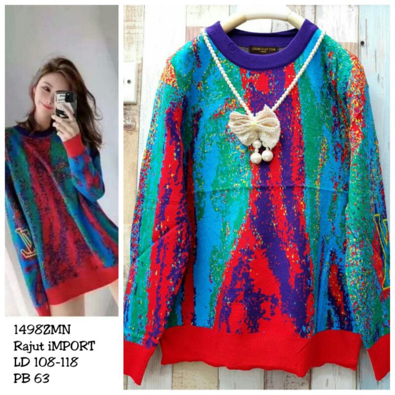 Kaos rajut LV** import