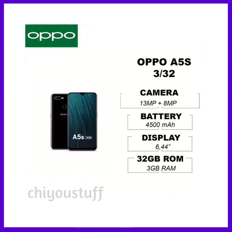 OPPO A5S 3/32 3GB RAM 32GB ROM GARANSI RESMI