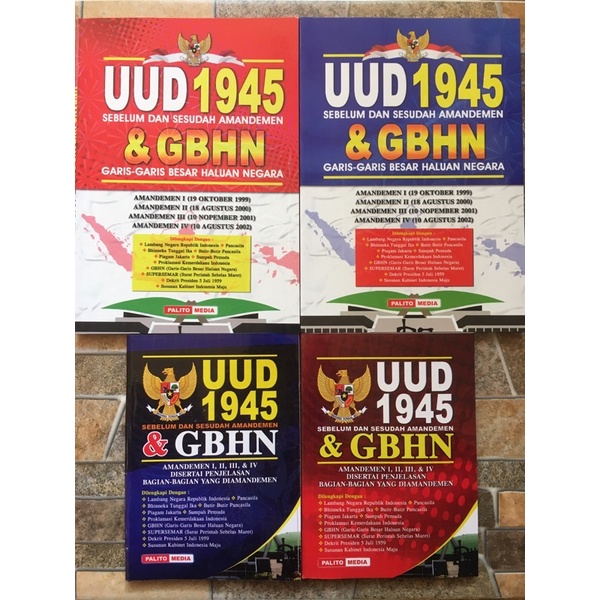 UUD 1945 & GBHN Besar / Kecil Palito Media