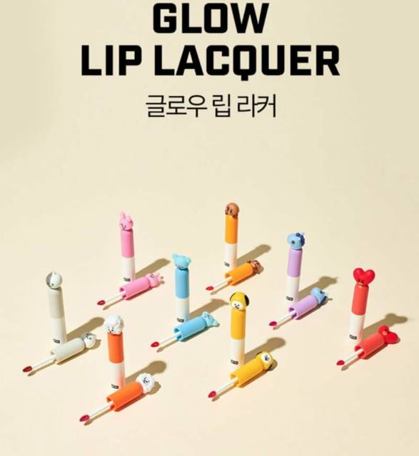 🇰🇷Glow lip lacquer BT21 BTS VT cosmetics liptint 🇰🇷