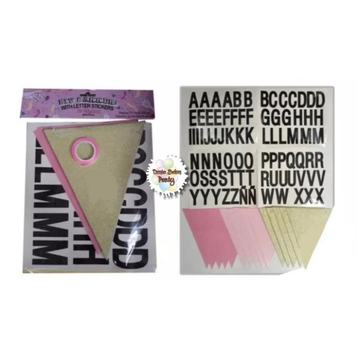 Banner Flag / Bunting Flag Custom ( DIY - Do It Yourself) Segitiga