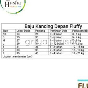 Fluffy - Salur - Baju Bayi Lengan Pendek Bis size NB, S, M, L-1