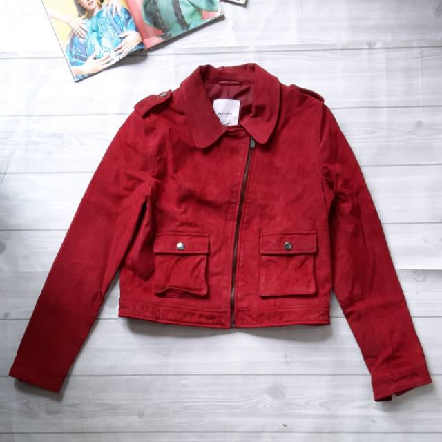 Mango Genuine Leather Jacket Jaket Kulit Asli Preloved Second Branded Original