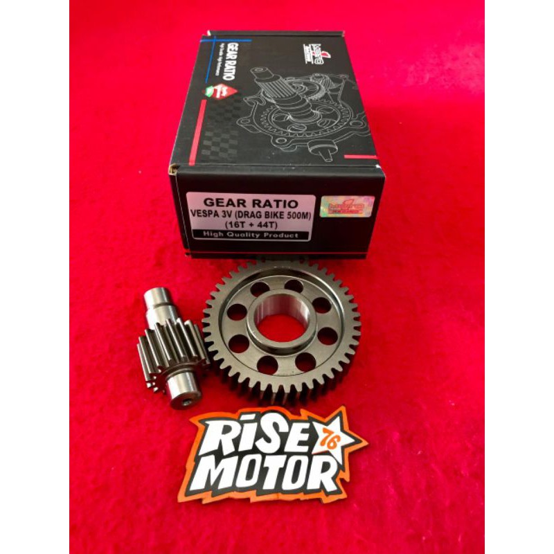 Gear ratio Moto 1 Vespa 3V 16 44