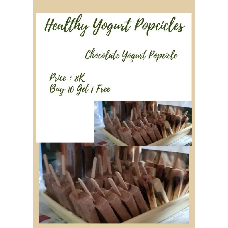 

Chocolate Yogurt Popcicles