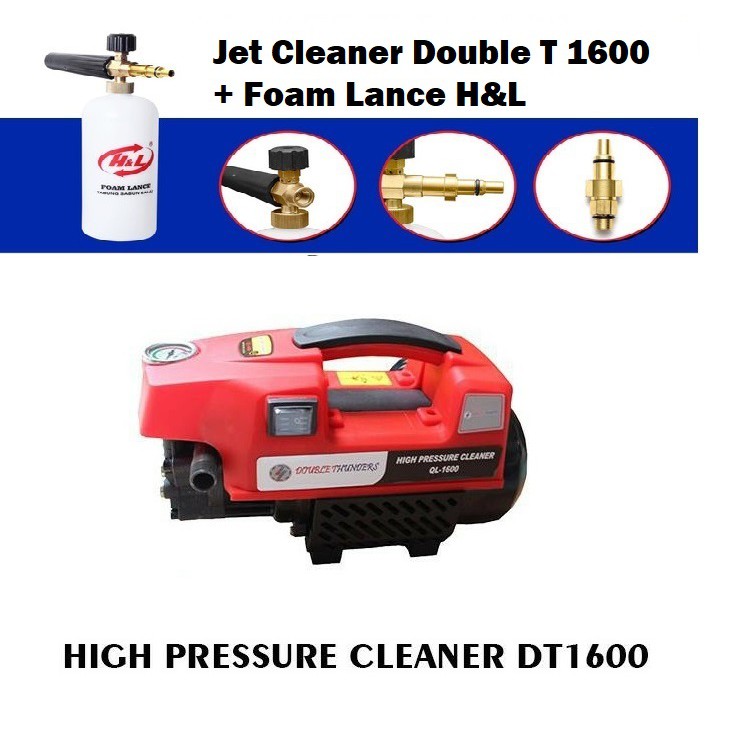 Paket Jet Cleaner Double Thunder DT1600 | QL1600 + Foam Lance