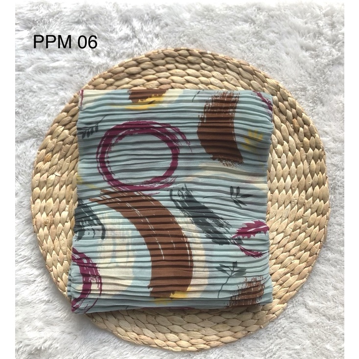 Pashmina Plisket Motif Ceruty Baby Doll - Pashmina Plisket - Pashmina Motif - Plishket Motif - Plisket Pashmina Motif-PPM 06