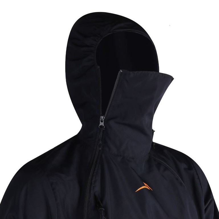 JAKET RUNNING WANITA SPECS ALTER JACKET 21 (W) - LFGR - BLACK/BRIGHT MARIGOLD