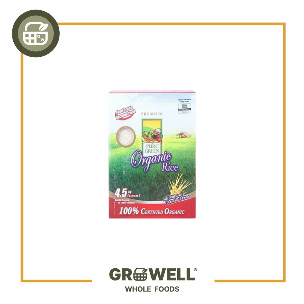 

Pure Green Brs Organic Long Grain 4.5Kg