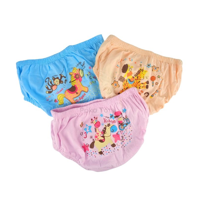 Ridges Girl's Briefs Pony Club Isi 3pcs Celana Dalam Anak Cewe CD Perempuan