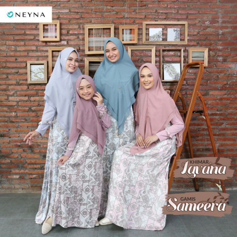 SAMEERA DRESS BY NEYNA PREMIUM SYARI ORIGINAL