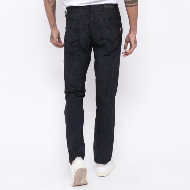 Edwin Celana Jeans Edw-115-06 Regular Fit Pria Panjang Hitam - Hitam, 32
