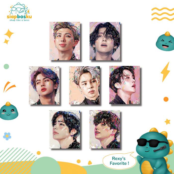 

Kanvas | Kanvas Lukis Besar Bts 40X50 Cm Canvas Painting By Number Inc Cat Kuas