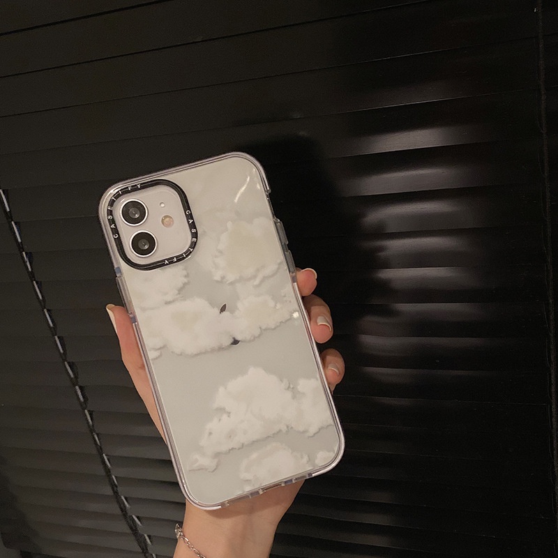Soft case TPU Silikon Motif Awan Untuk iphone 13 12 11 Pro Max XS XR 8plus 12pro12pro Max 7 8 Plus X XS XR XSMAX