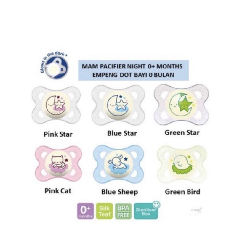 MAM Pacifier Night 0+ &amp; 6+ months