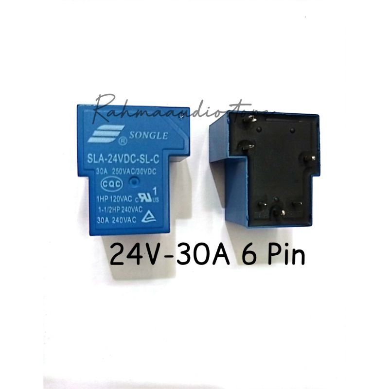 RELAY SONGLE 24V-30A 6 PIN RELAY KODOK