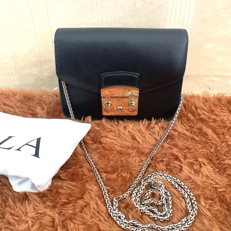 FURLA MINI METROPOLIS BLACK