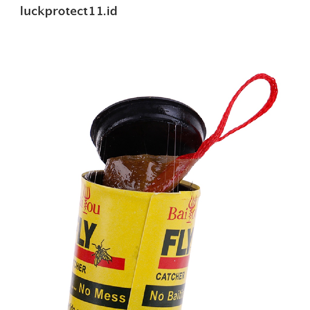 //HG&amp;ID// 4 Rolls Insect Bug Fly Glue Paper Catcher Trap Ribbon Tape Strip Sticky Flies .