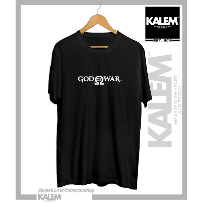 BAJU KAOS DISTRO LOGO GAME GOD OF WAR PS2 - KALEMCLOTHING