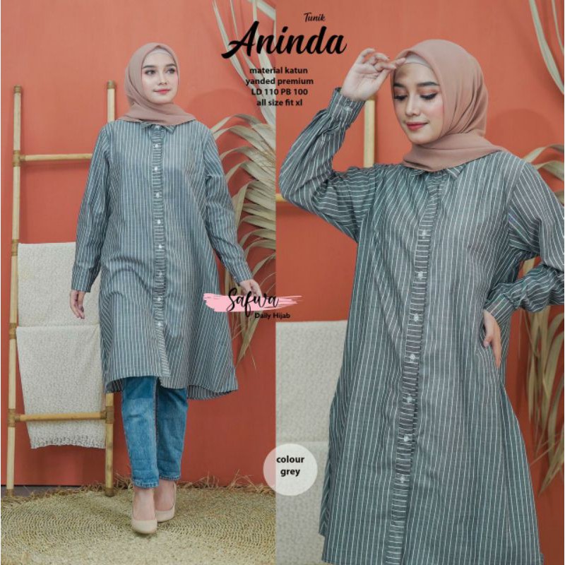 HEM WANITA /TUNIK /HEM TERBARU /HEM ANINDA /HEM KEKINIAN
