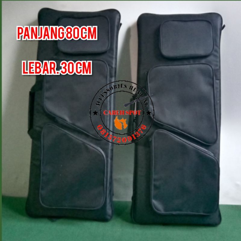 Tas senapan /uklik/gejluk/pcp kotak hitam 80cm