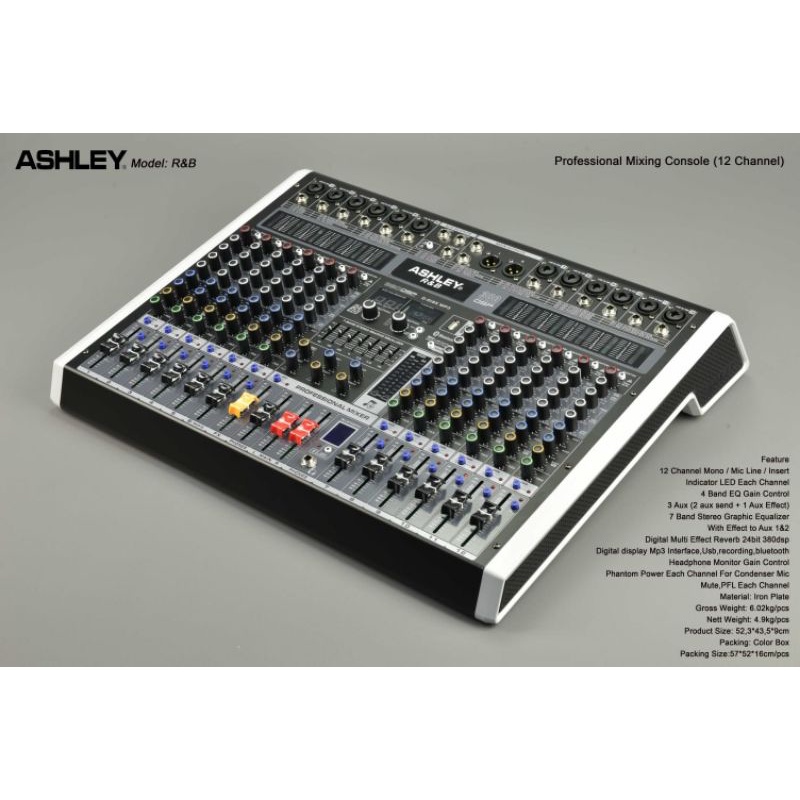 Mixer Ashley R&amp;B 12 Channel  Baru