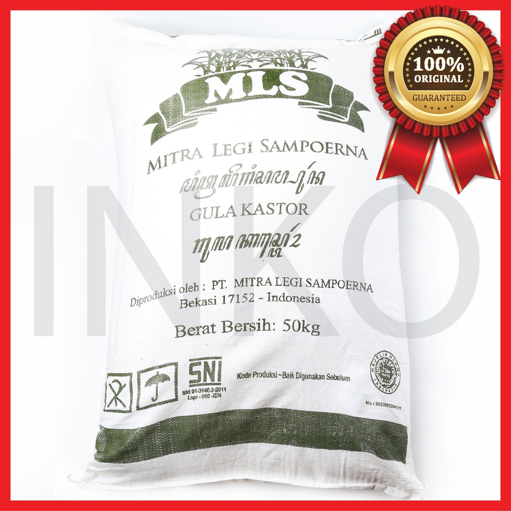 

GULA KASTOR CASTER SUGAR GULA KUE CEPAT CAIR POUCH 1KG