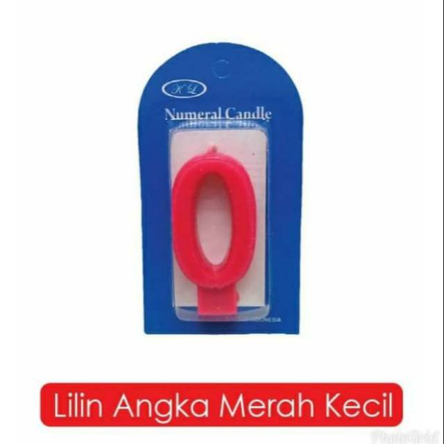 Lilin angka merah kecil