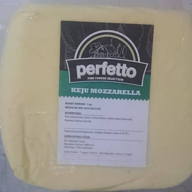 PERFETTO MOZARELLA 1 KG I KEJU MOZARELLA 1 KG I HALAL