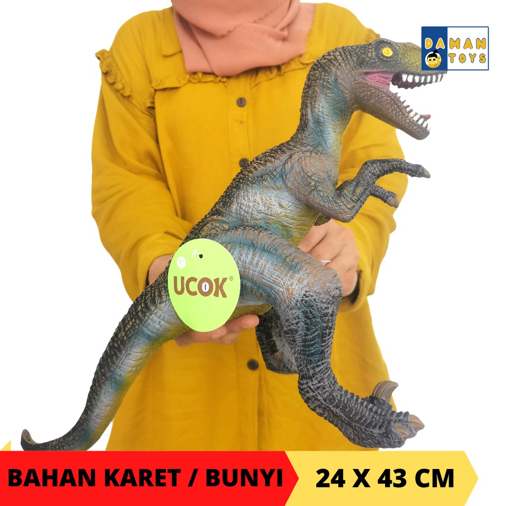 Dino Bunyi Tyrannosaurus karet lunak dinosaurus mainan Anak / Mainan DInosaurus bunyi  Murah Besar