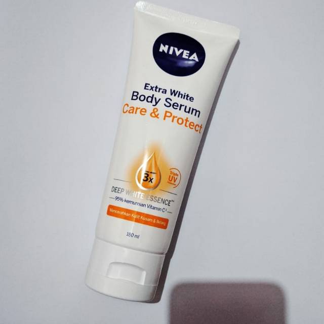  Nivea  Body  serum Extra White care protect 180ml Shopee 