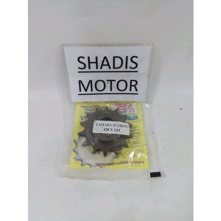 Ger SSS Motor Yamaha Scorpio Vixion Depan Ukuran 428 - 14T Gear Motor