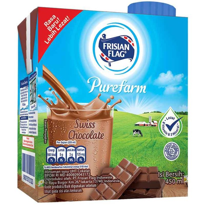 

Frisian Flag Susu Cair Uht Swiss Chocolate 450Ml