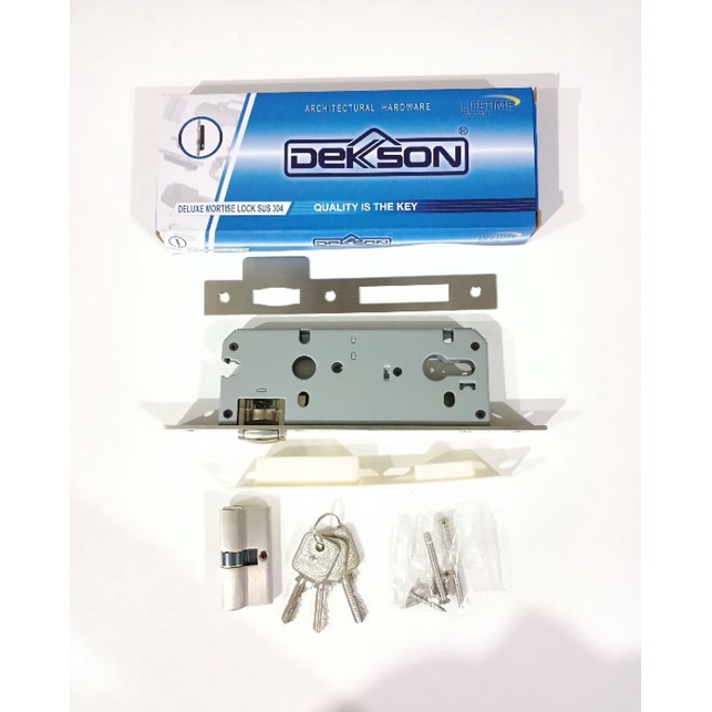 dalaman kunci / body kunci pelor dekson lockcase roller Mts RL8485sss sus 304 + Cylinder dekson DC D