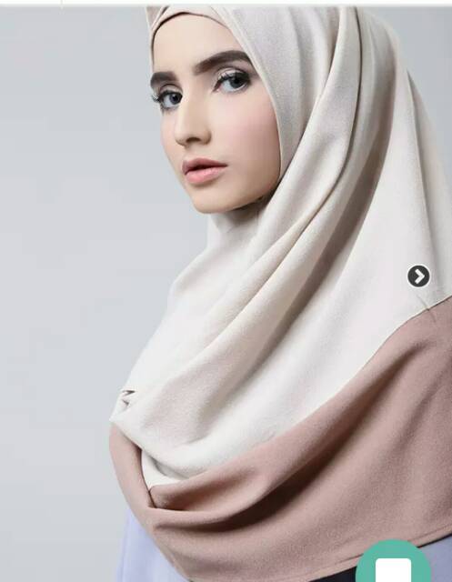 TWOTONE PASMINA INSTAN CREPE