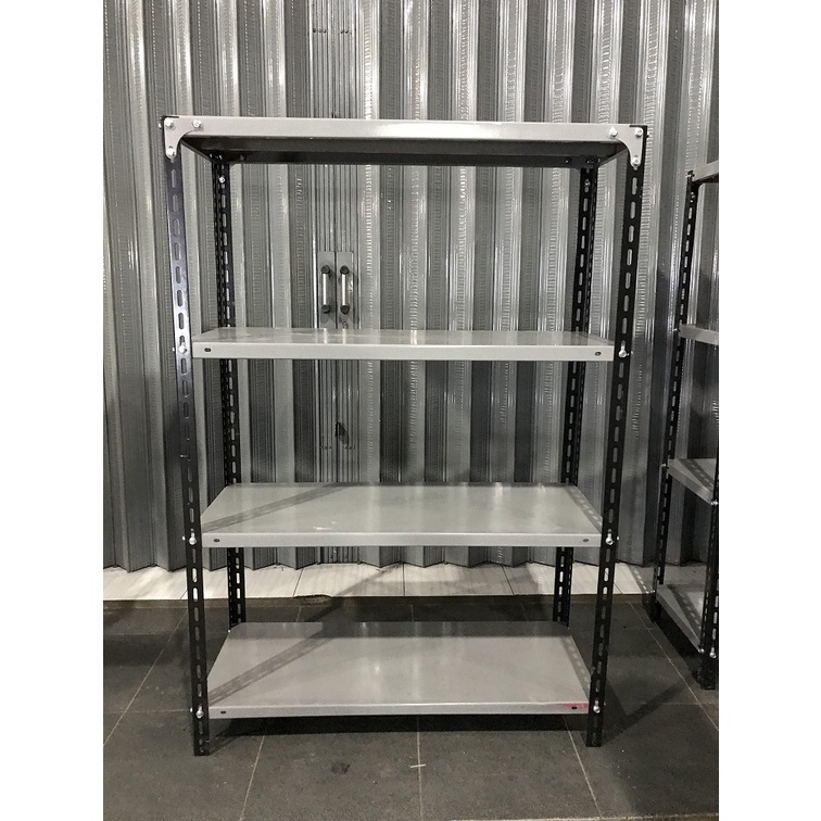 Rak gudang / rak besi siku / rak serbaguna / rak dapur ukuran 50x100 4 SUSUN