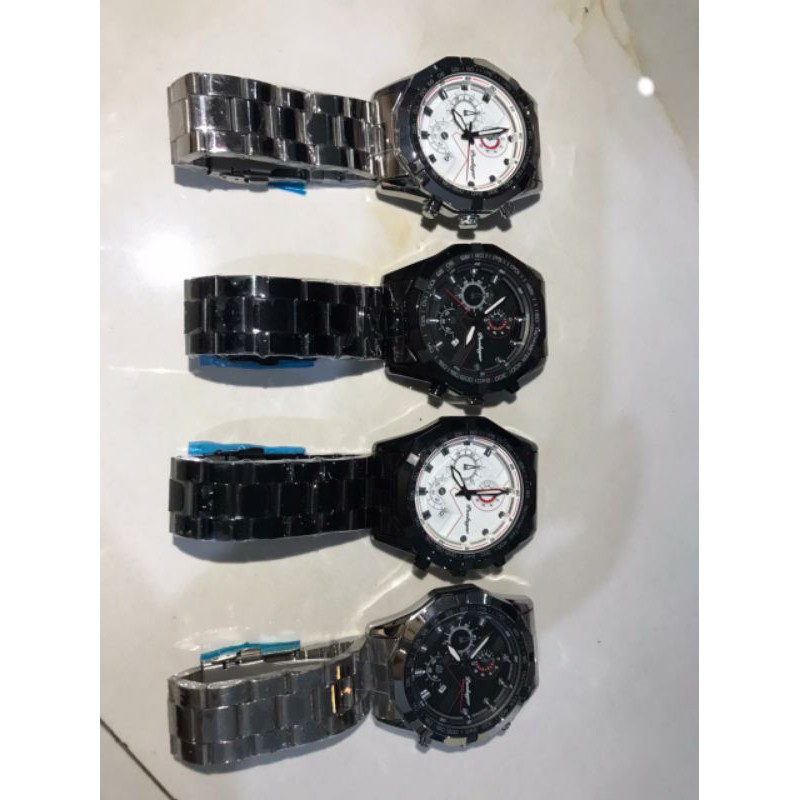 Jam Tangan Pria Fashion Milenial Dengan Kalender Anti Air Strap Stainless Steel Arloji Cowok JT25A