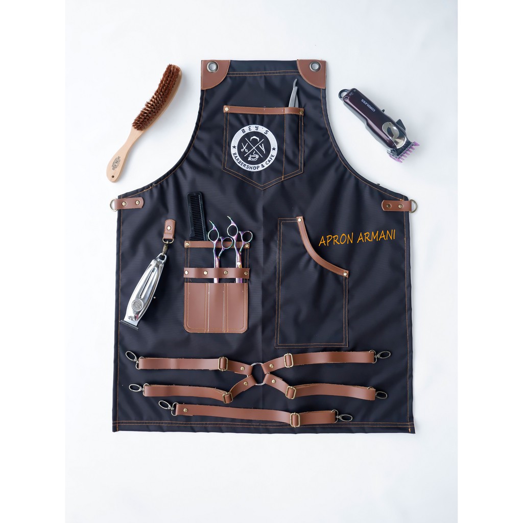 Apron Celemek Barista Barber Pelayan Cafe Masak