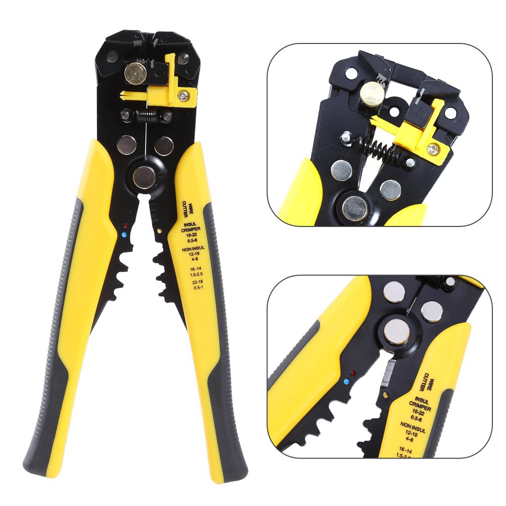 Automatic Wire Stripper Crimper Wire Cuter Pliers Cutting Pressing Potong Electrician Crimping Tool