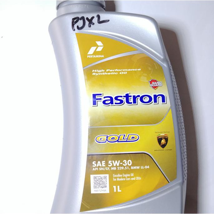 Discount Oli Mesin Mobil Motor Fastron Gold 5W-30 (1 Liter) Berkualitas